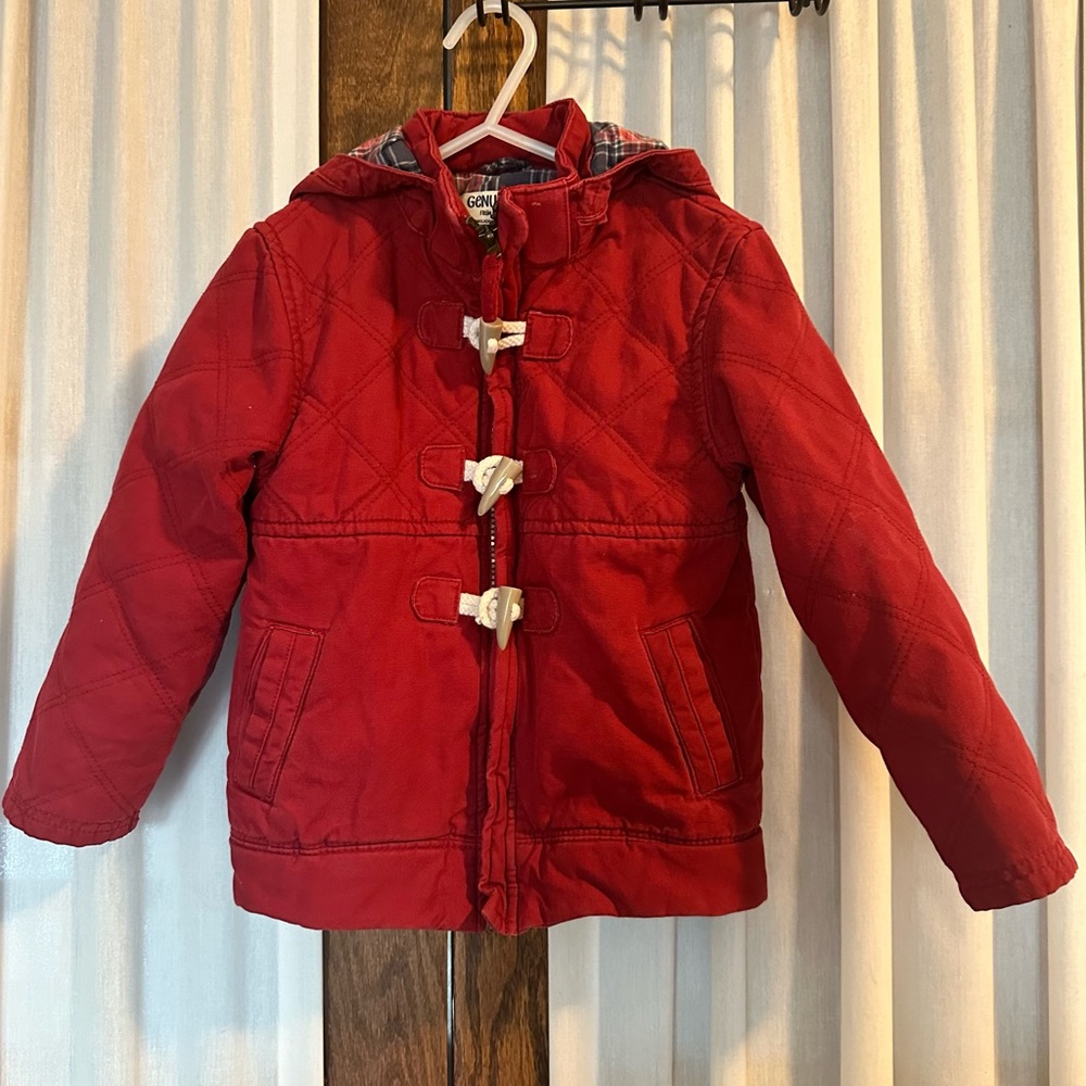 Oshkosh Genuine Kids Red Toggle Pea Coat
